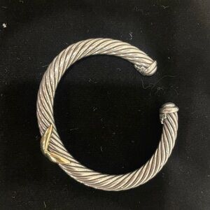 David Yurman Silver and Gold Bracelet